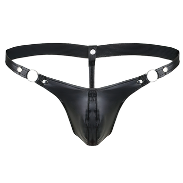 Sexy Male PU Leather Jockstrap Lingerie / G-string Male Bikini Jockstrap Underpants - EVE's SECRETS